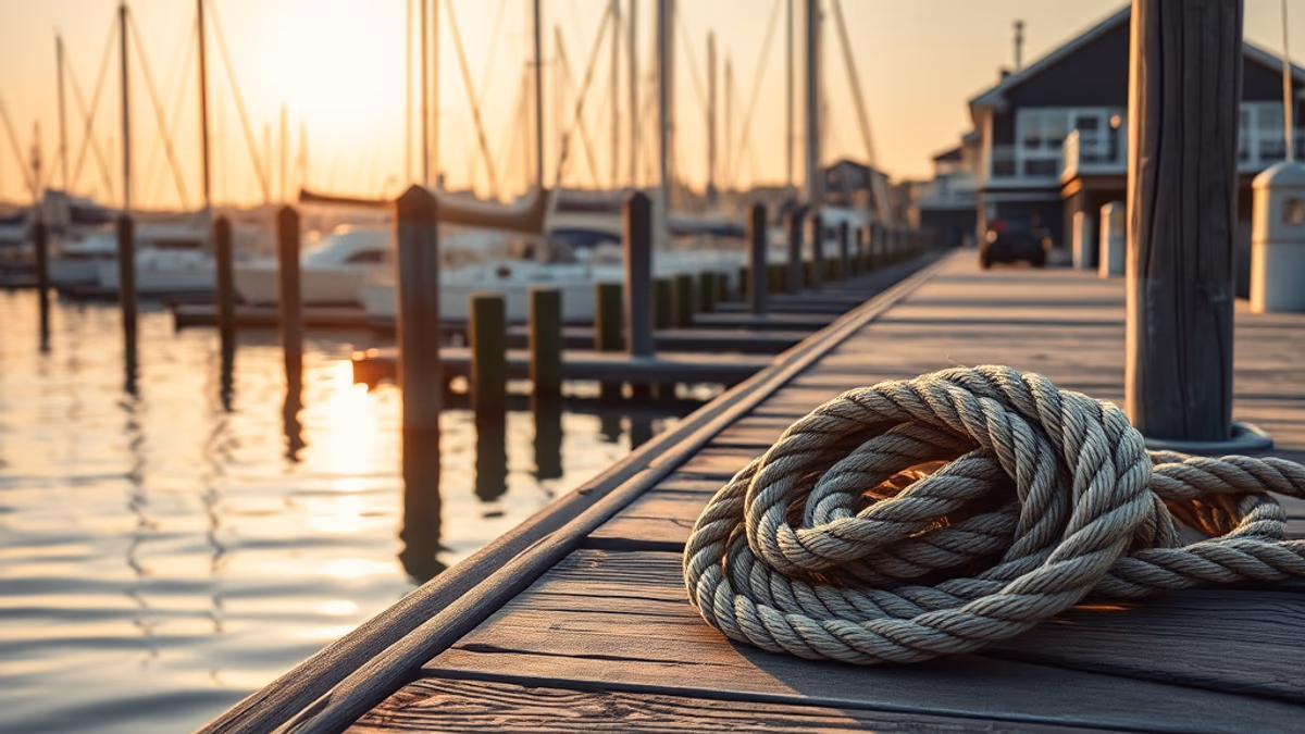 Oyster Bay harbor at golden hour with working oyster boats and historic village